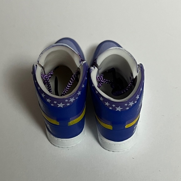 La Lakers 77 Jersey Sneakers 3 Piece Outfit For Labubu Sneaker Shoes Purple - Picture 8 of 8